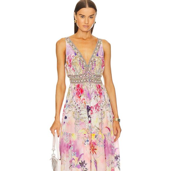 Camilla Dresses & Skirts - Camilla Shirred Waist Detail Maxi Dress, Sonic Symphonies, Size S